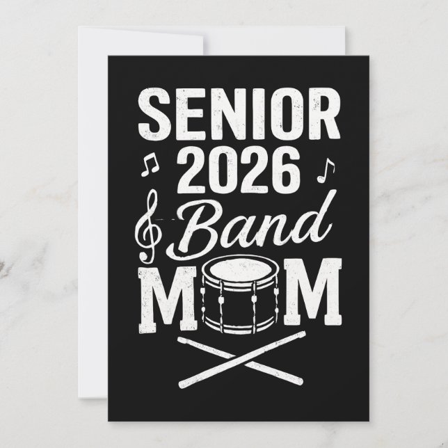 Invitación Madre de banda Senior 2026 (Anverso)