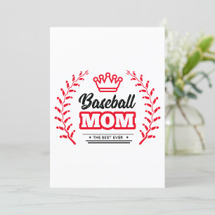 Invitación Madre del béisbol