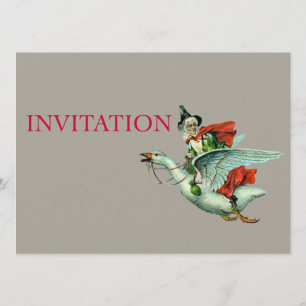 Invitación Madre Goose - Ilustracion cosechado