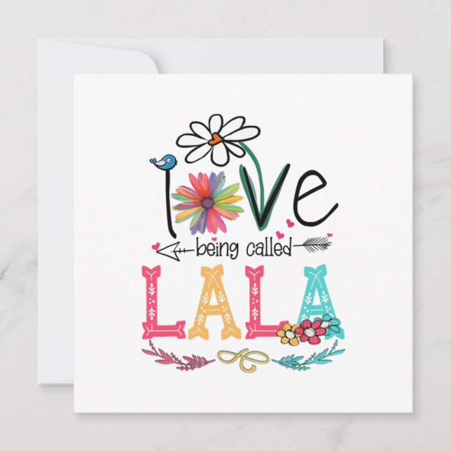 Invitación Madre, me encanta que me llamen cumpleaños de flor (Anverso)