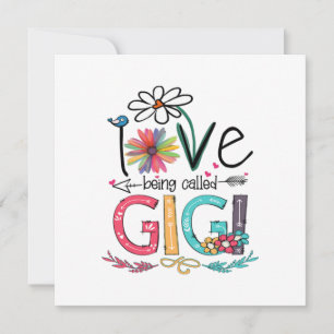 Invitación Madre Me Encanta Que Me Llamen Cumpleaños De Gigi