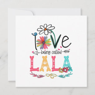 Invitación Madre Me Encanta Que Me Llamen Cumpleaños De Lala