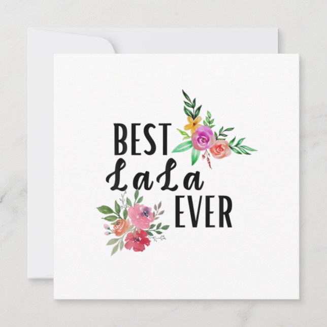 Invitación Madre Mejor cumpleaños de Lala (Anverso)