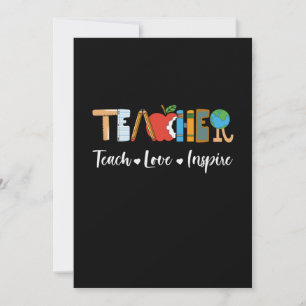 Invitación Maestra Regalo Encantador