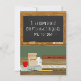 Invitación Maestría Escolar Temática Ducha de Novias