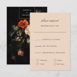 Invitación Maestrías neerlandesas con sabor romántico beige R