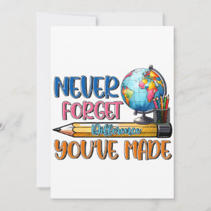 Invitación Maestro Nunca Olvides La Diferencia Que Has Hecho