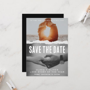 Invitación Magazine cover, movie poster wedding save the date