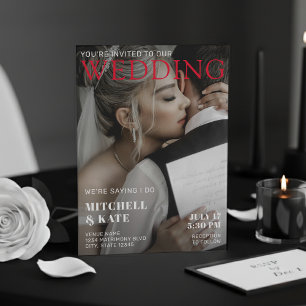 Invitación Magazine Cover Wedding