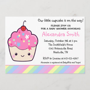 Invitación Magdalena linda Baby Shower