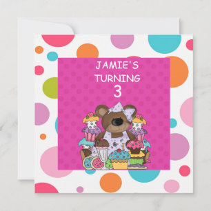 Invitación MAGDALENA y fiesta de cumpleaños de los CHICAS de