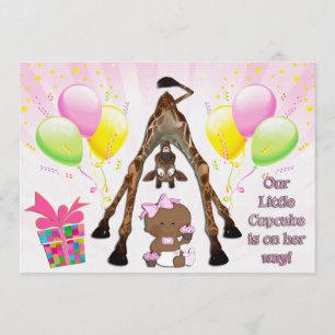 Invitación Magdalenas étnicas Baby Shower de la niña de la
