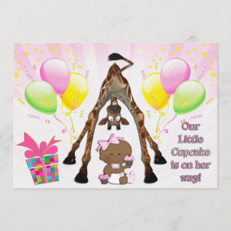 Invitación Magdalenas étnicas Baby Shower de la niña de la