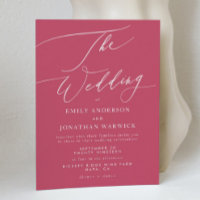 Magenta rojo moderno simple