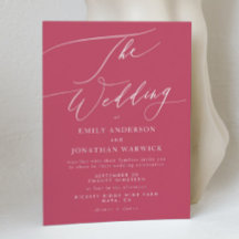 Magenta rojo moderno simple