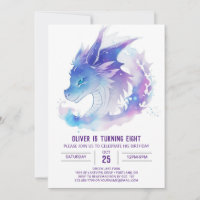 Magia celeste con bebé dragón Cumpleaños