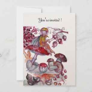 Invitación MAGIA FOLLETO DE HONGOS champán