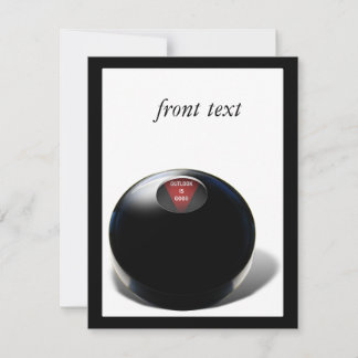Invitación Magic 8 Ball dice: "¡Outlook es bueno!"