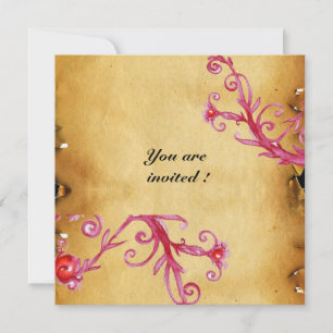 Invitación MAGIC BERRIES Parche de foca de cera MONOGRAM