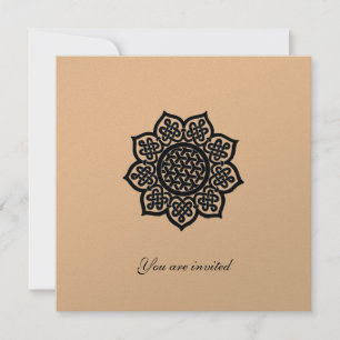 Invitación MAGIC EVENTO papel metálico de plata