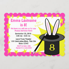 Invitación Magic Me Birthday Pink
