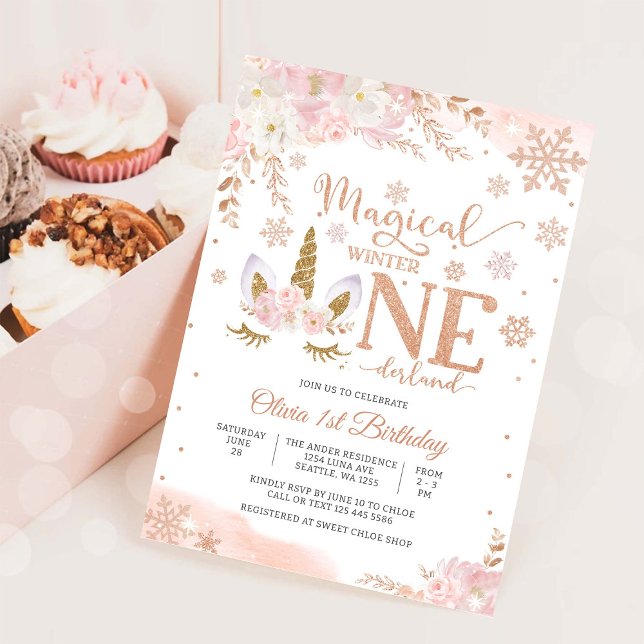 Invitación Mágica al ONEderland de Invierno (Subido por el creador)