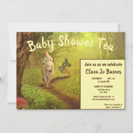 Invitación mágica al té de Baby Shower para perros