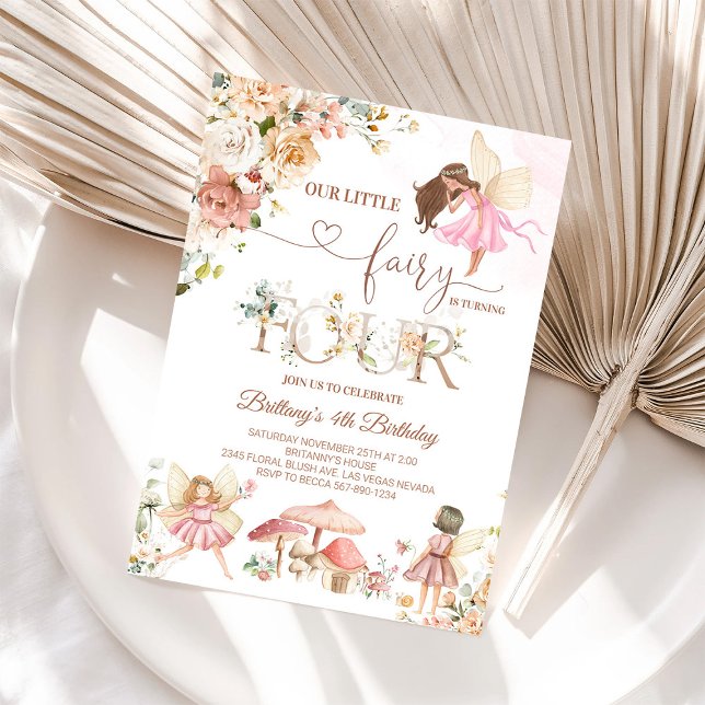Invitación Mágica de Cumpleaños de Mariposa Floral (Subido por el creador)