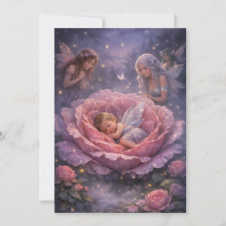 Invitación Mágica de Ducha de Bebé Hada