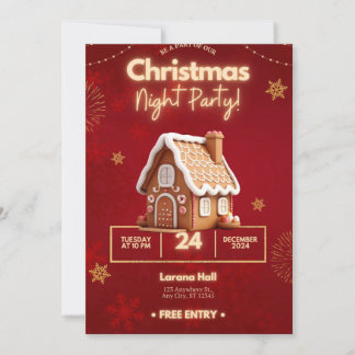 Invitación "Mágica de Navidad: Celebración de Navidades encan