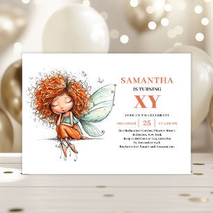 Invitación Mágica Floral para el 5to Cumpleaños de