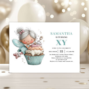 Invitación Mágica Pastel Cute de cumpleaños número