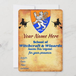 Invitación mágica, plana, tamaño: 5" x 7" Invitaci