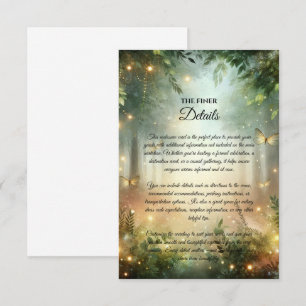Invitación Mágica Pradera del Bosque Místico