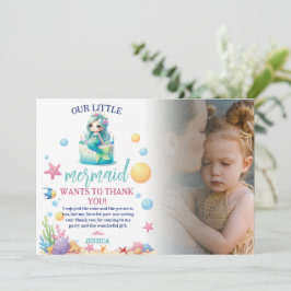 Invitación Mágica Sirenita Tercer Cumpleaños Bajo La Foto Del