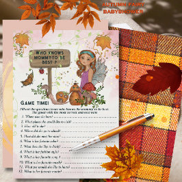 Invitación Magical Fairy Baby Shower Trivia Game Pintado a ma