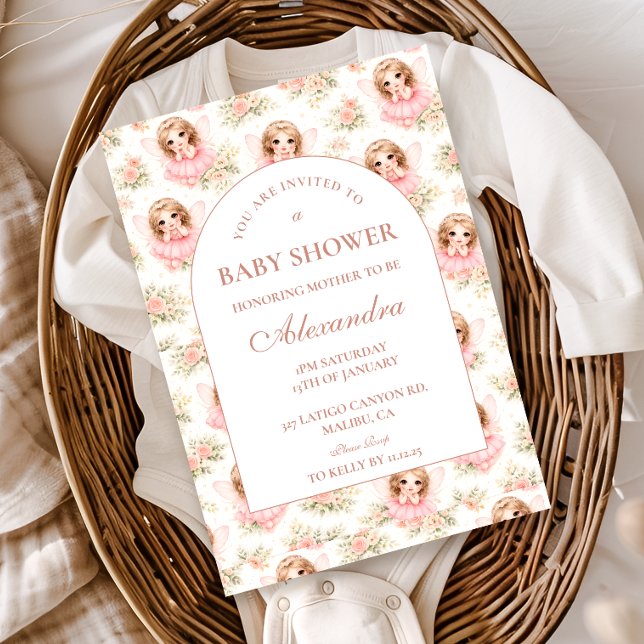 Invitación Magical Fairy Garden Baby Shower (Subido por el creador)