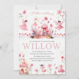 Invitación Magical Fairy Invitation for Birthday Tea Party 