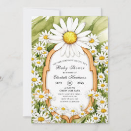 Invitación Magical Floral Daisy Baby Shower