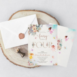 Invitación Magical Floral Fairy Princess está dando vuelta a