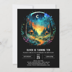 Invitación Magical Grove Adventure espera el cumpleaños