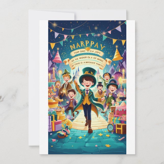 Invitación Magical Kingdom Birthday Celebration" (Anverso)