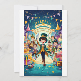 Invitación Magical Kingdom Birthday Celebration"