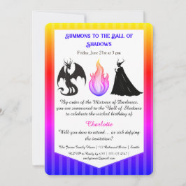 Invitación Magical & Mysterious Kids BirthdayParty Invitation