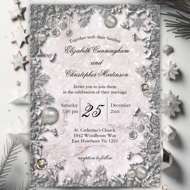 Invitación Magical Navidades de Bodas de Invierno (Subido por el creador)