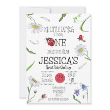 Magical Watercolor Cute Primer Chica de cumpleaños