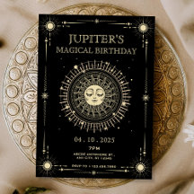 Mágico tarot boho sol cumpleaños místico