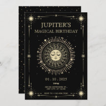 Mágico tarot boho sol cumpleaños místico