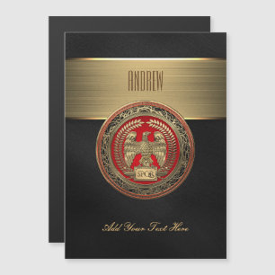 Invitación Magnética [100] Águila imperial romana dorada