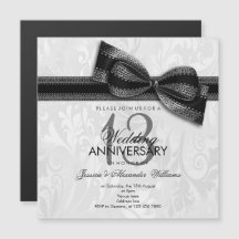 13º Aniversario de bodas de encaje Damasco y lazo 